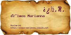 Álmos Marianna névjegykártya